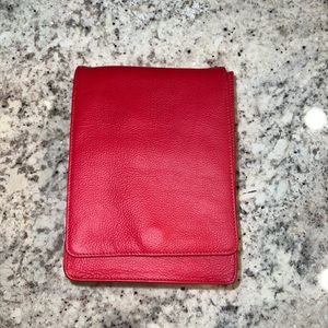 Leather Red Crossbody Bag.